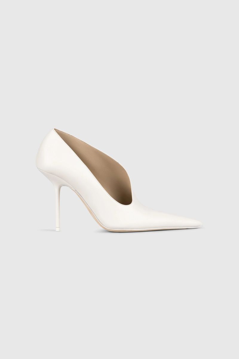 Skulpturale Nappa-Leder-Pumps