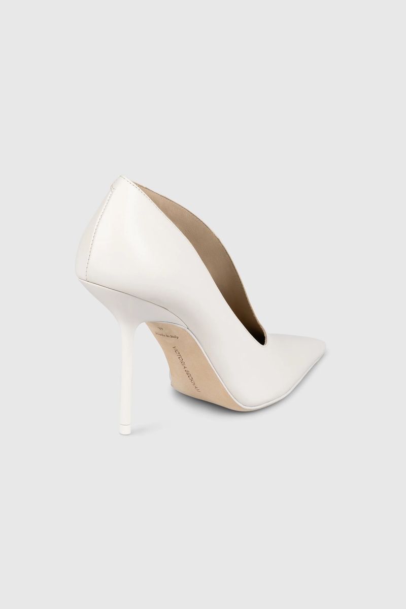 Skulpturale Nappa-Leder-Pumps