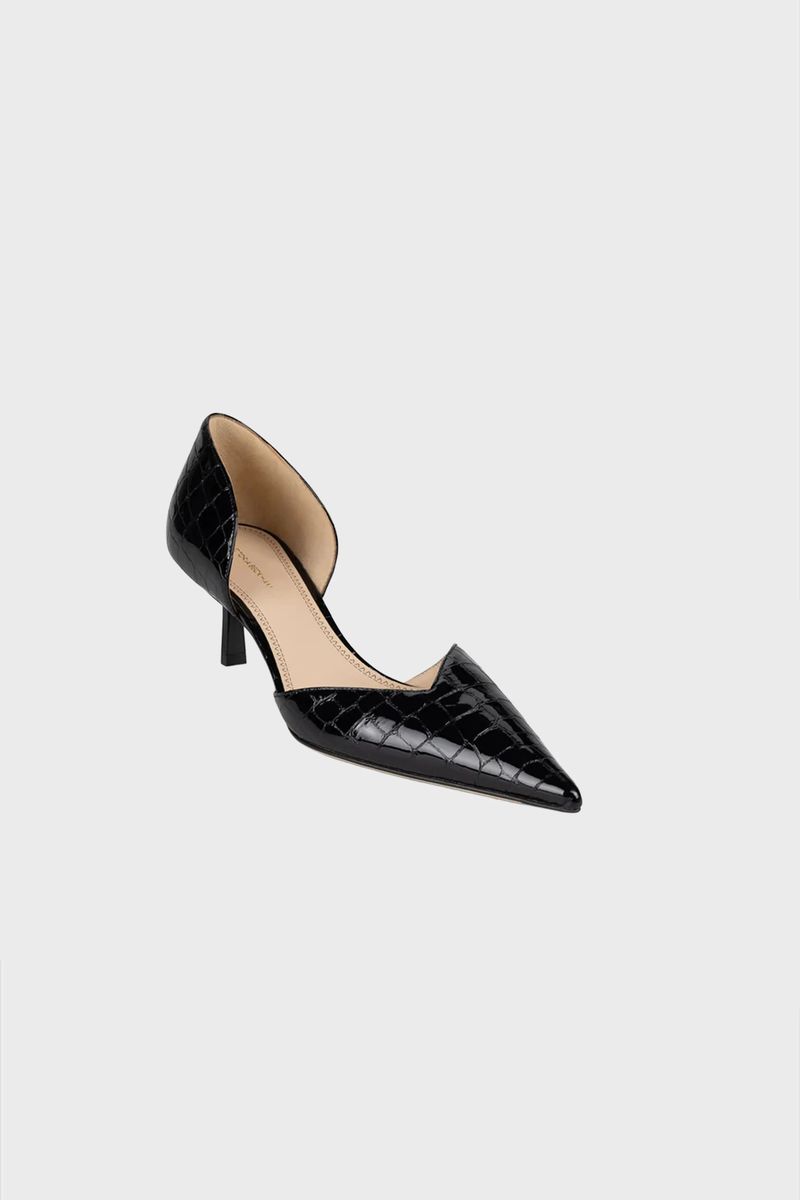 Krokodil-Prägung D'Orsay Pumps