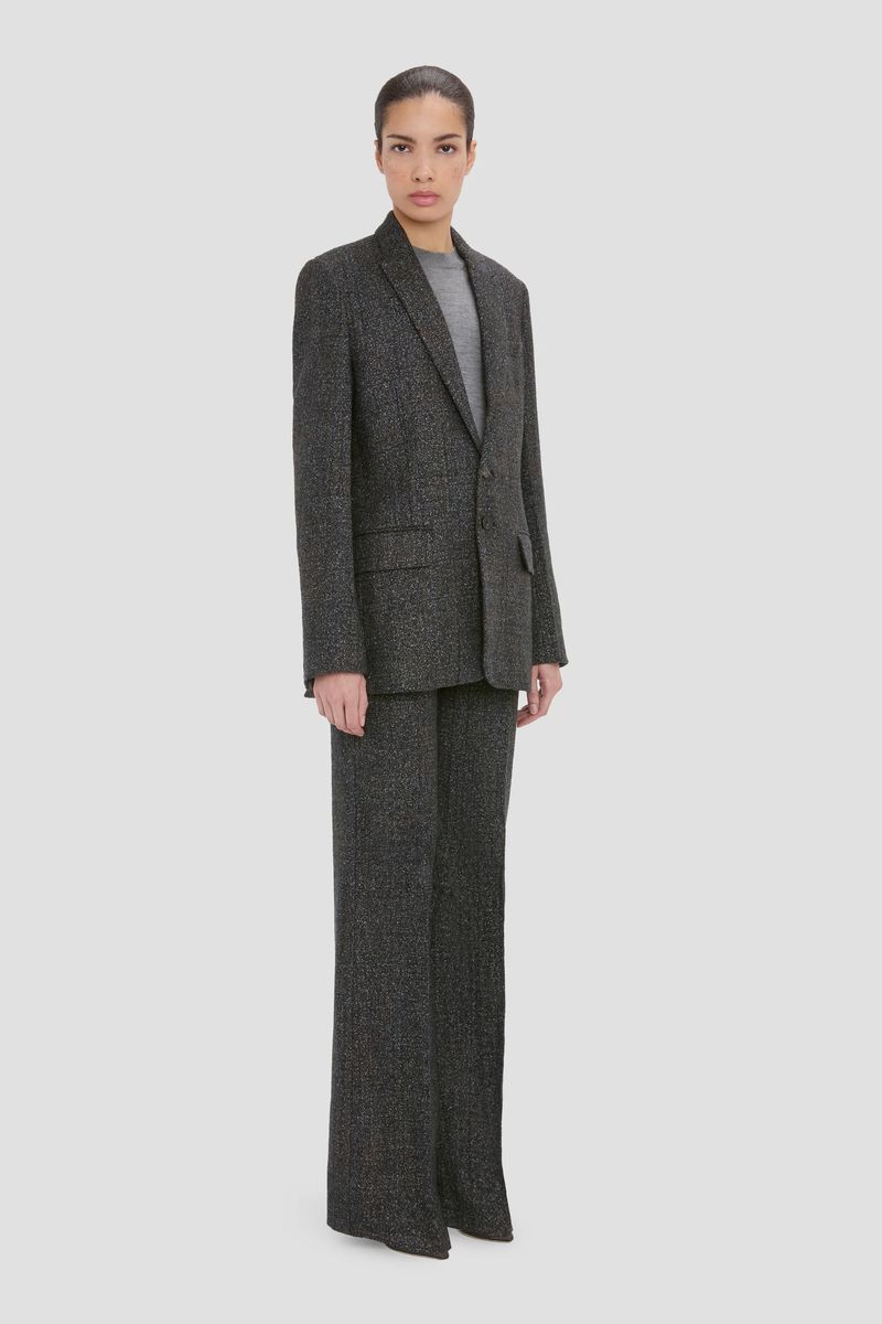Taillierter Blazer in Melange-Optik