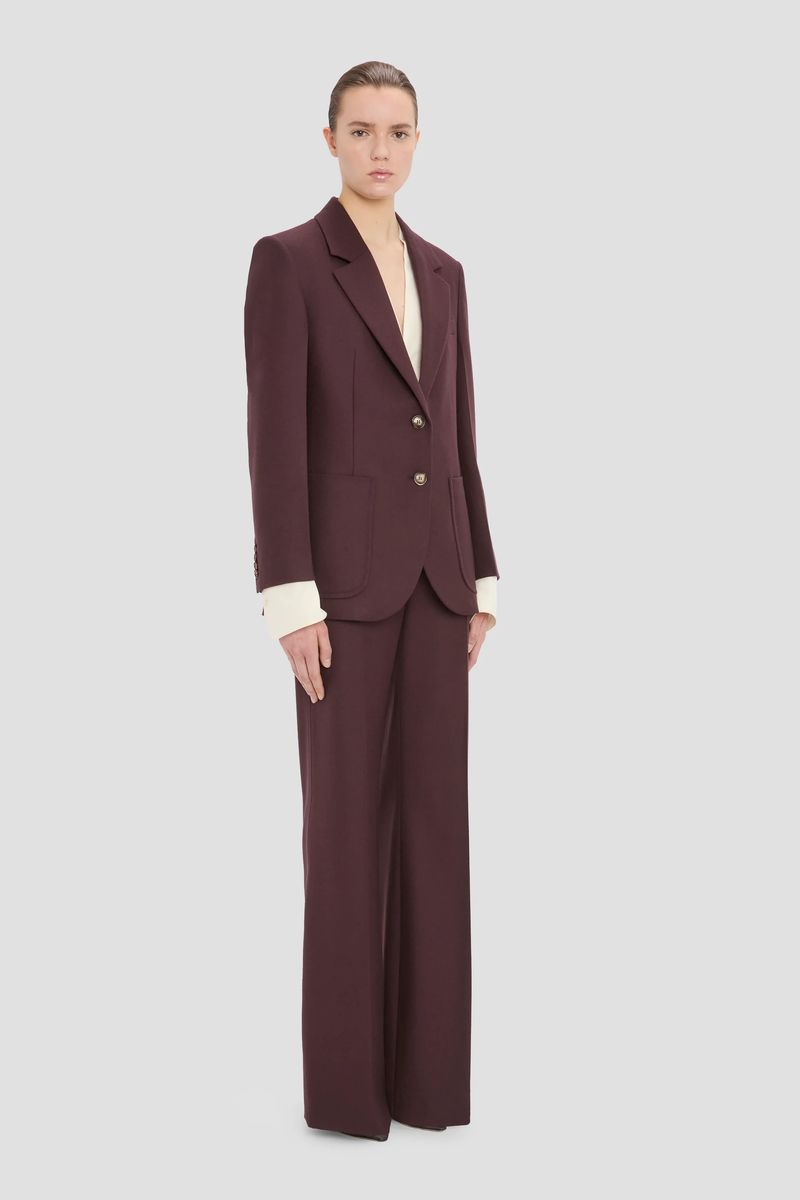 Taillierter Blazer aus Wollflanell