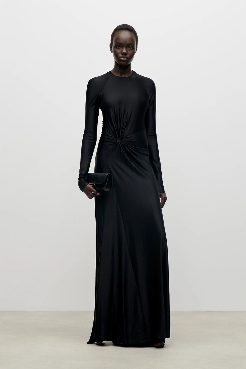 Bodenlanges Florence Jersey-Abendkleid