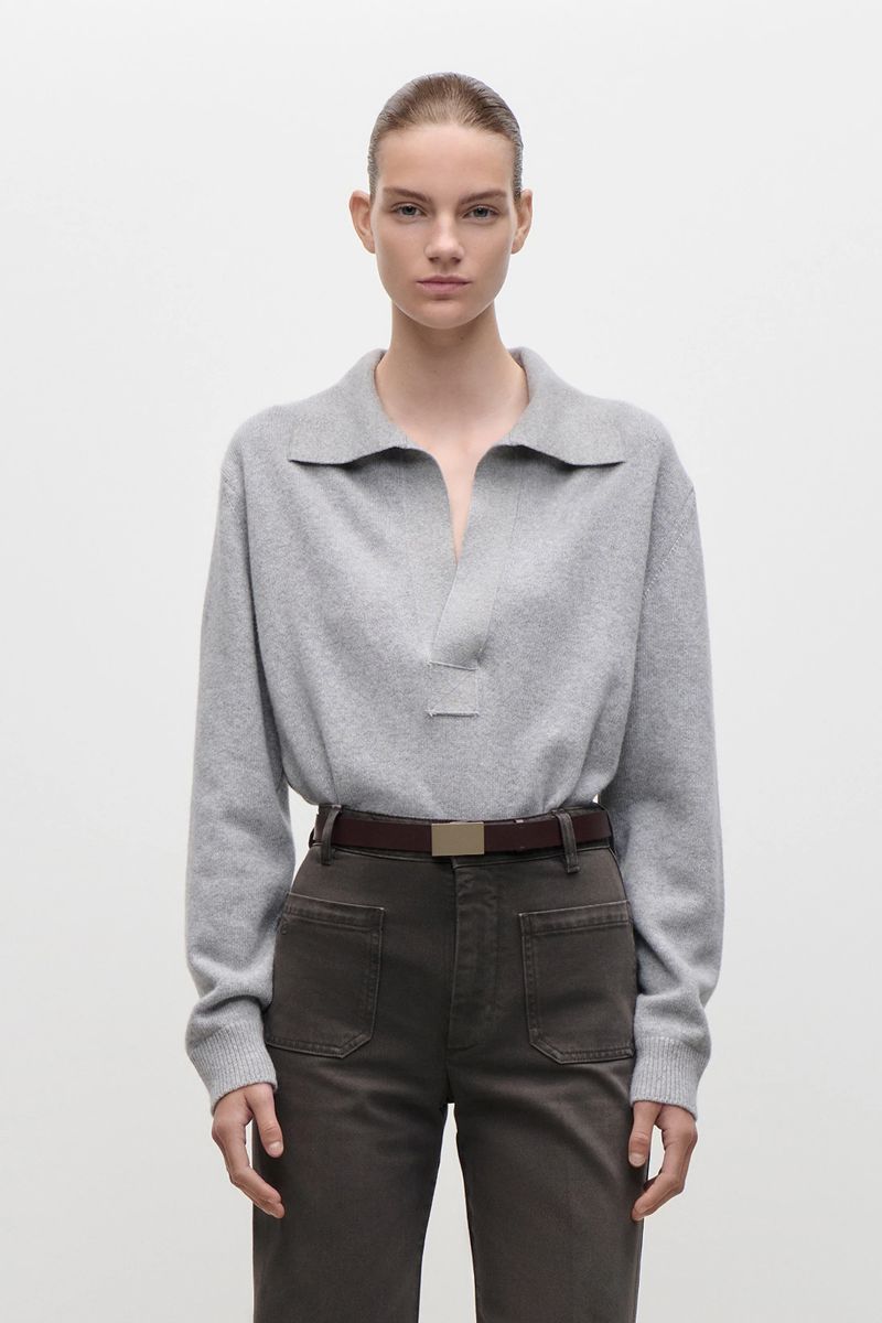 Polopullover aus reinem Kaschmir