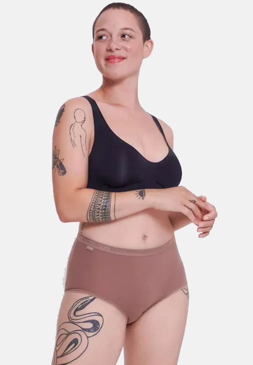 Klassische Baumwollmischung Midi Slips