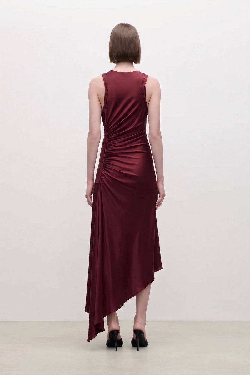 Raffiniertes Midikleid mit Glanz-Effekt