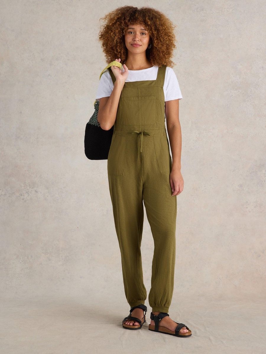 Bequeme Jersey-Latzhose mit Tunnelzug