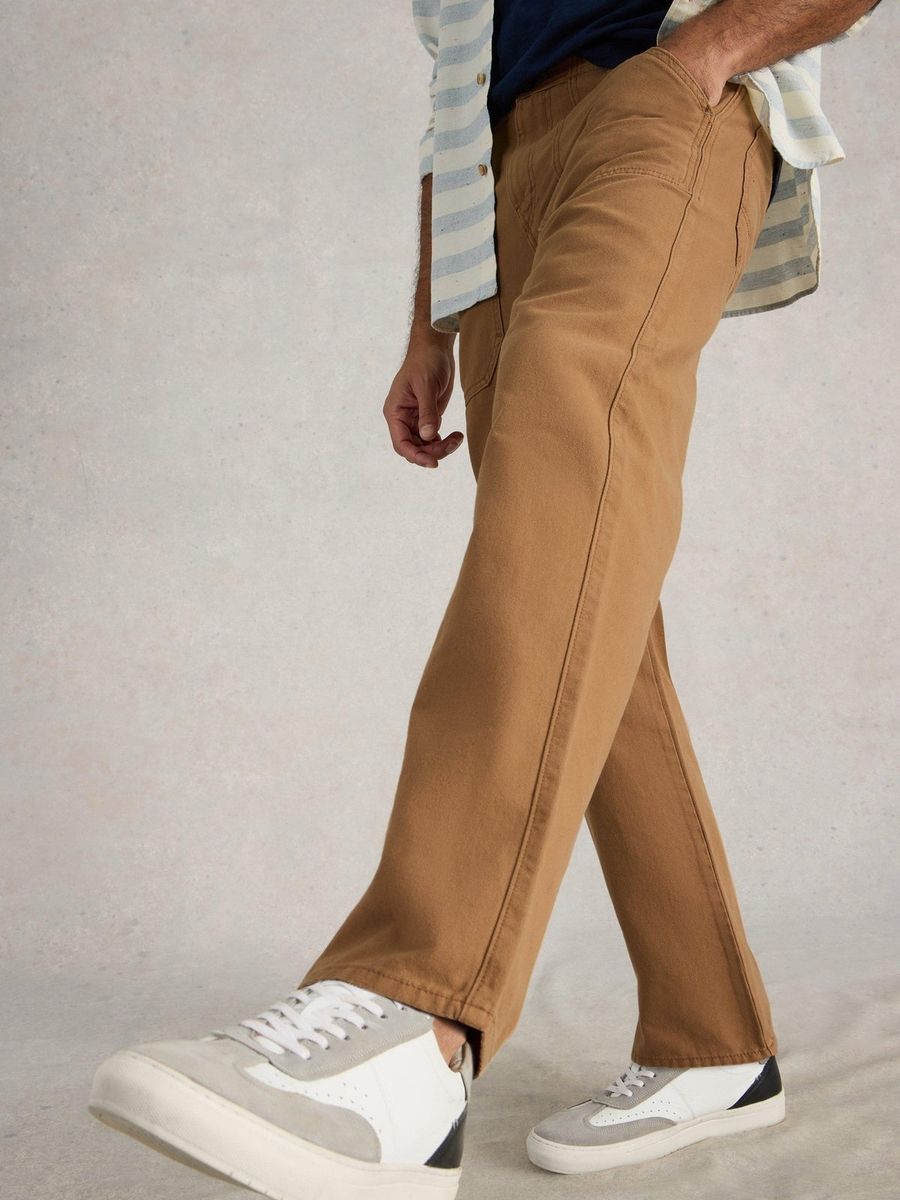 Lässige Baumwollhose im Utility-Stil