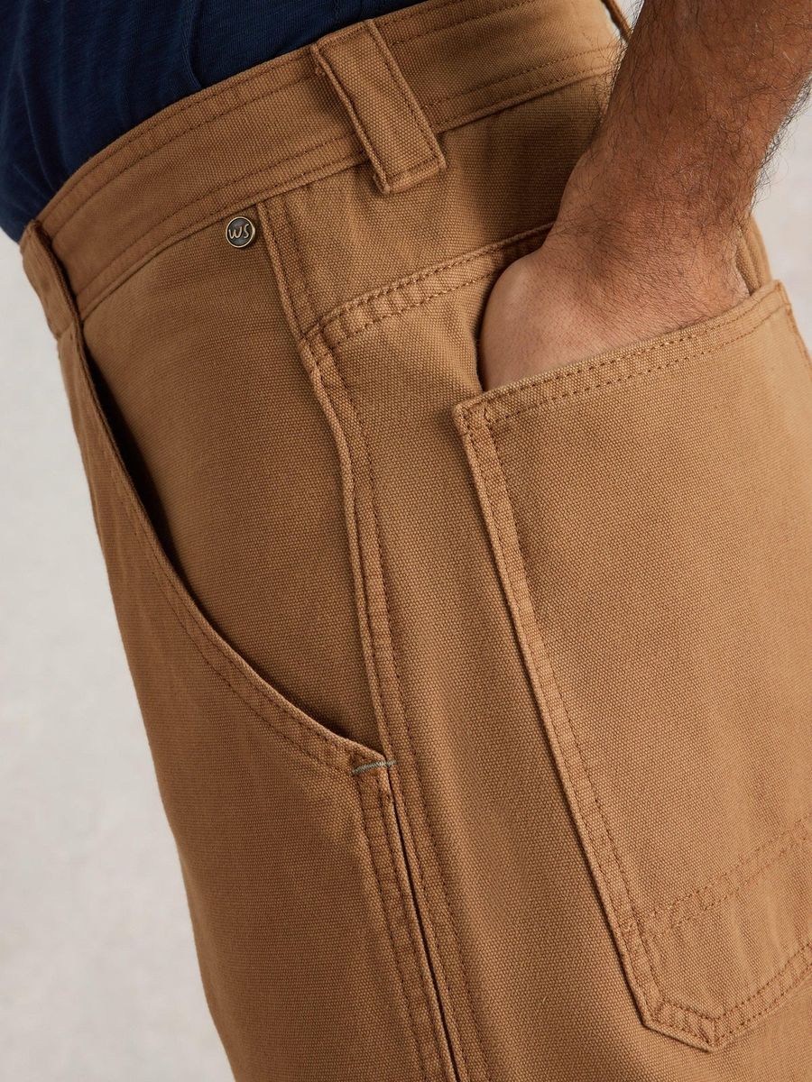 Lässige Baumwollhose im Utility-Stil