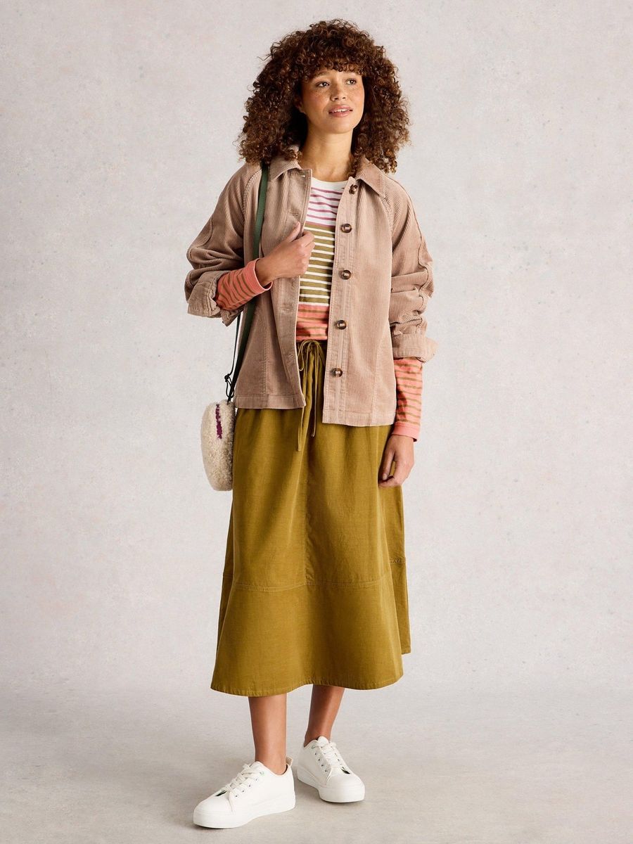Gestreiftes Baumwoll-Langarmshirt Clara