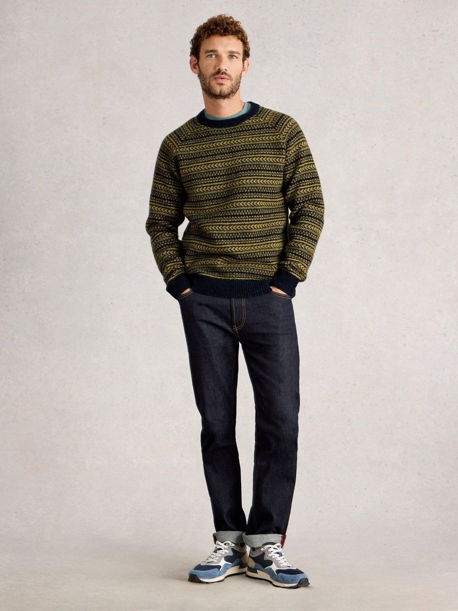 Strickpullover mit geometrischem Muster