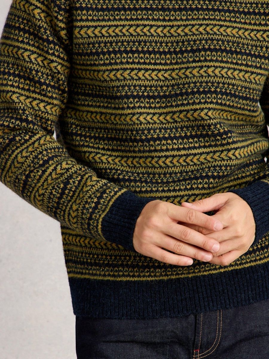 Strickpullover mit geometrischem Muster