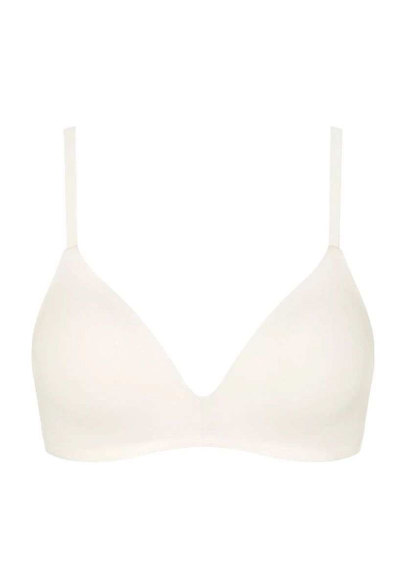 Bügelloser Baumwoll-BH mit schmalen Trägern