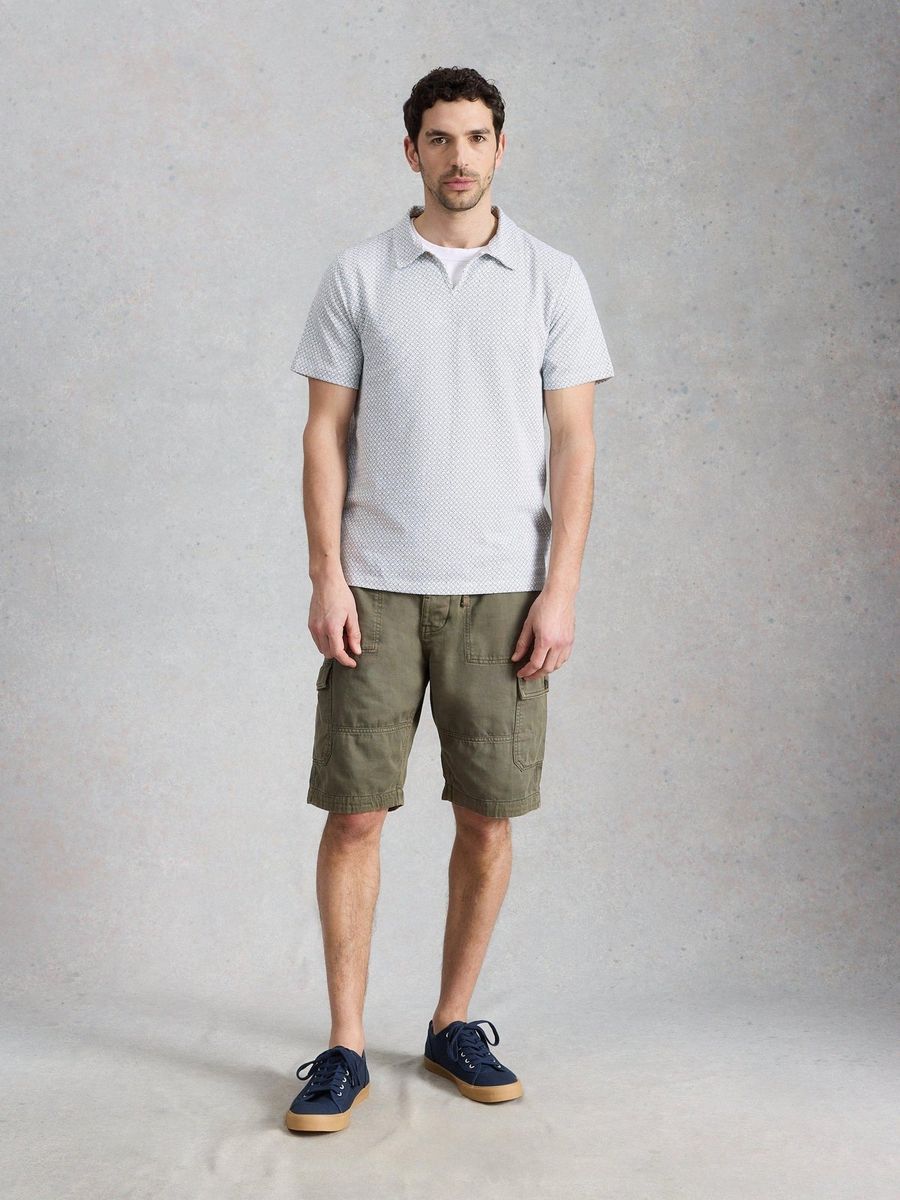 Poloshirt mit geometrischem Muster