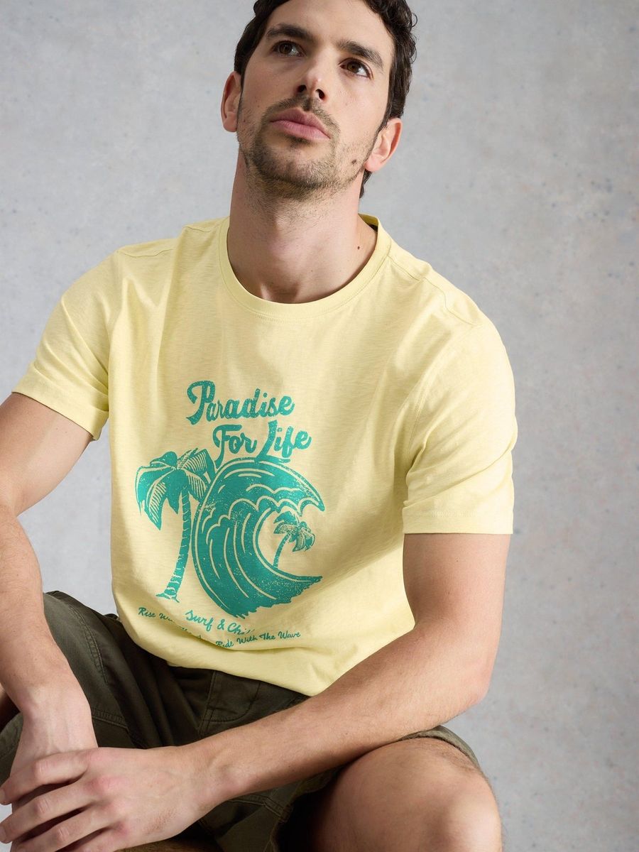 T-Shirt mit Paradise-Surf-Grafik