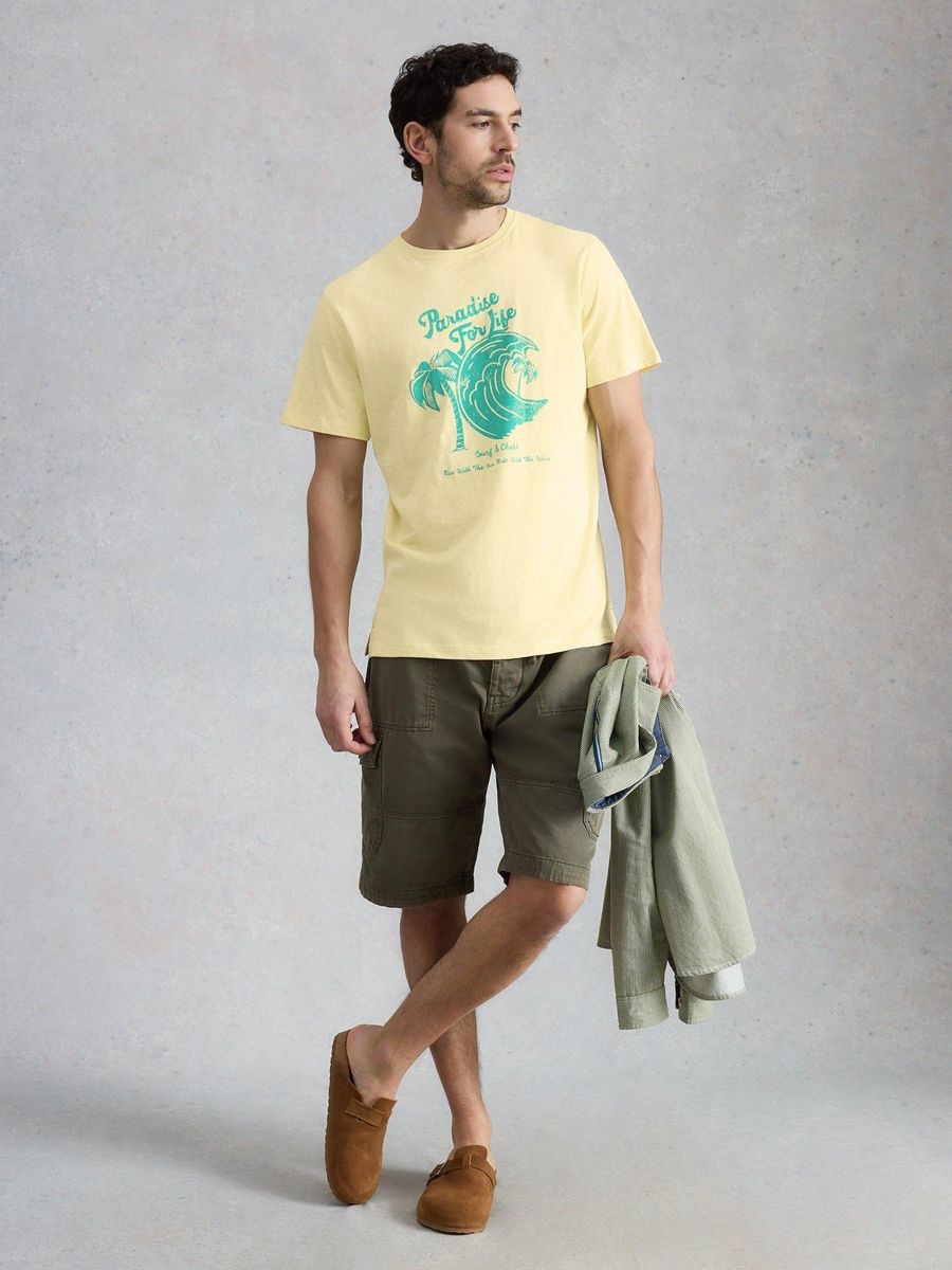 T-Shirt mit Paradise-Surf-Grafik