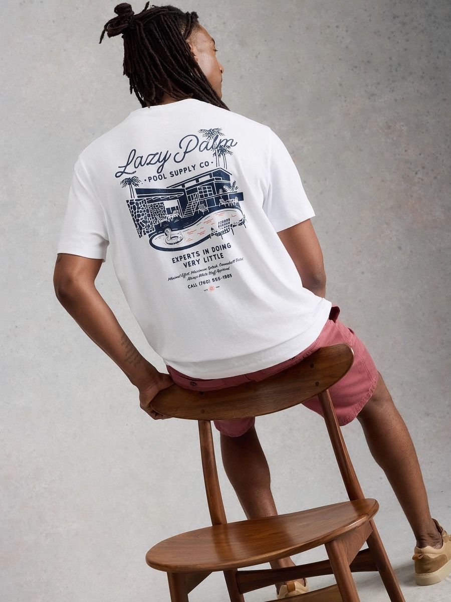 Grafik-T-Shirt aus schwerer Baumwolle