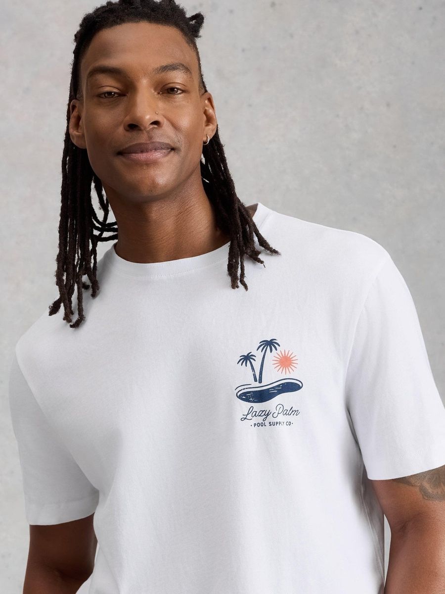 Grafik-T-Shirt aus schwerer Baumwolle
