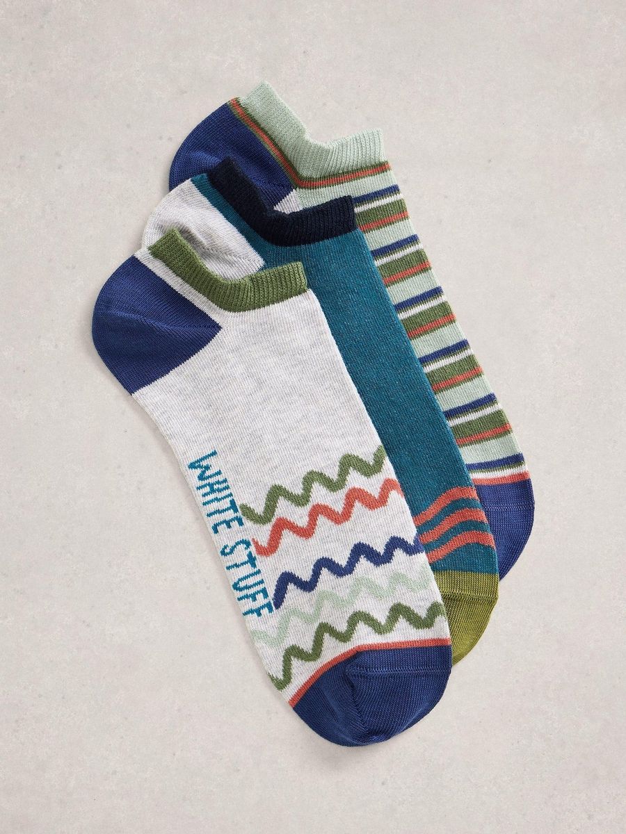 Bunt gemusterte Socken aus Bio-Baumwolle