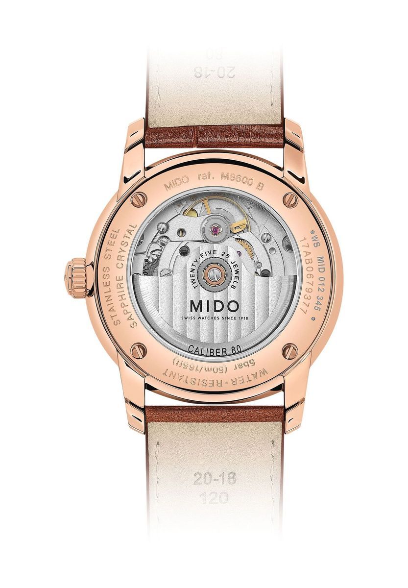 Elegante Automatikuhr Roségold