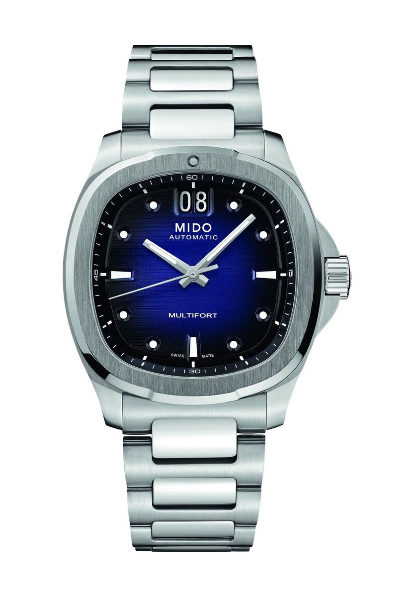 Elegante Automatikuhr aus Edelstahl