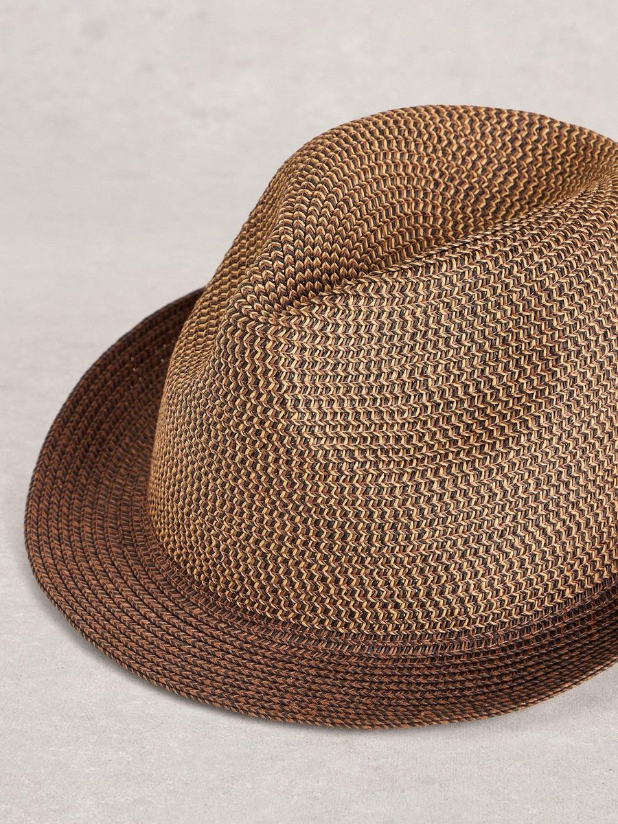 Klassischer Trilby-Hut aus Papiergeflecht