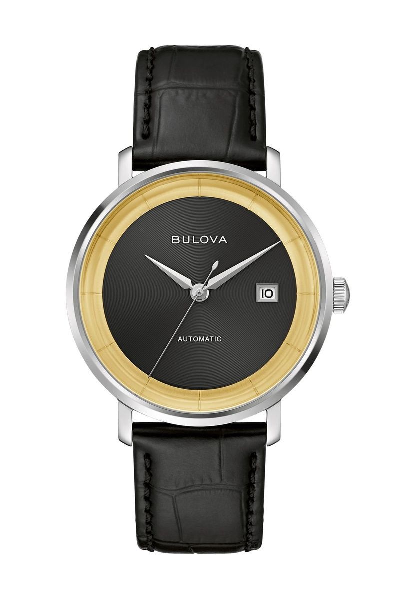 Elegante Automatikuhr mit Lederarmband