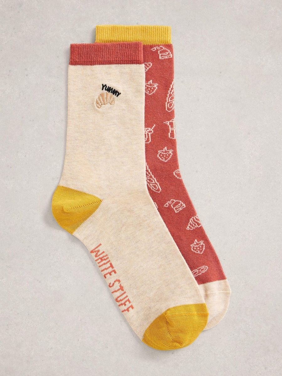 Socken-Set mit Frühstücksmotiven