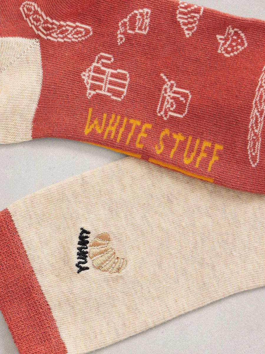 Socken-Set mit Frühstücksmotiven
