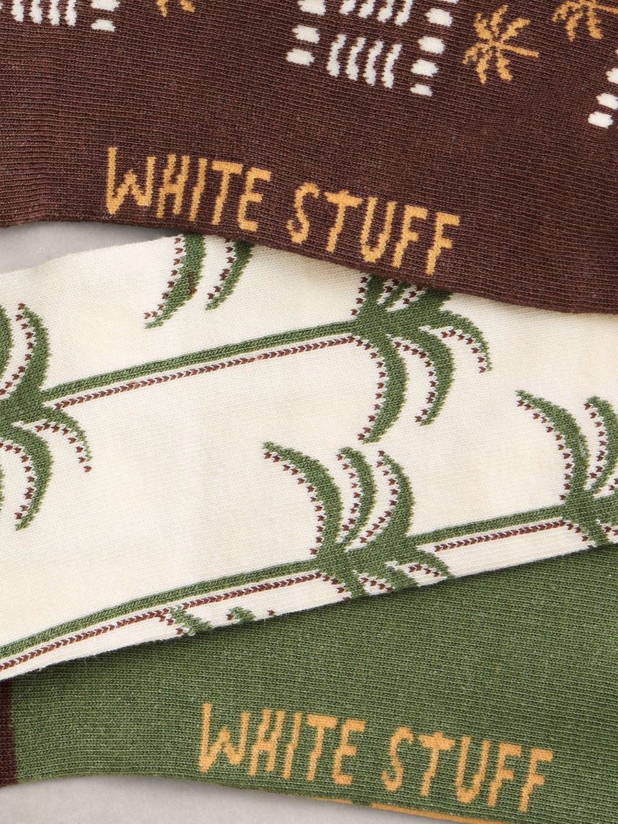 Bio-Baumwollsocken mit Palmenmuster
