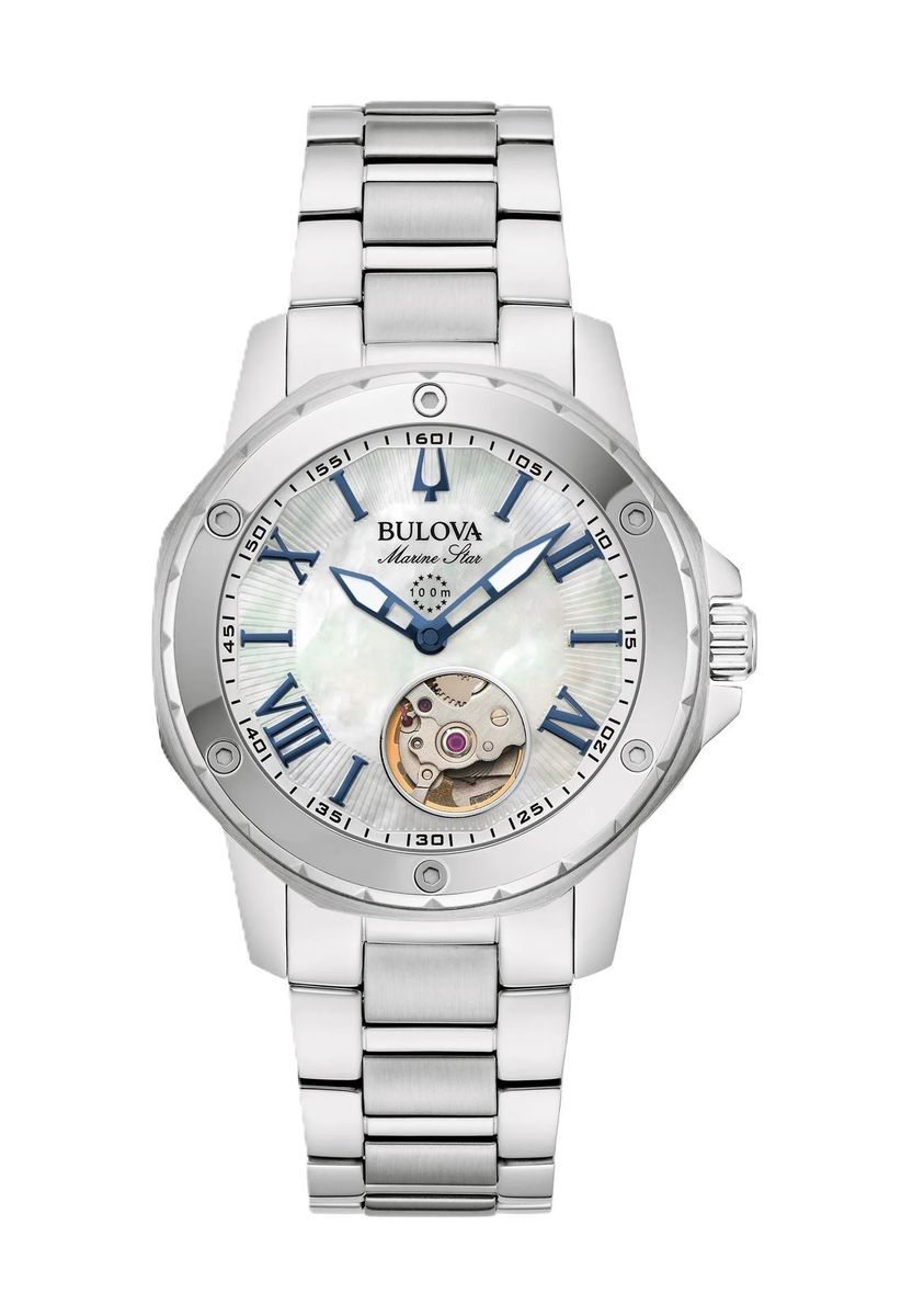 Elegante Armbanduhr mit Perlmutt-Zifferblatt