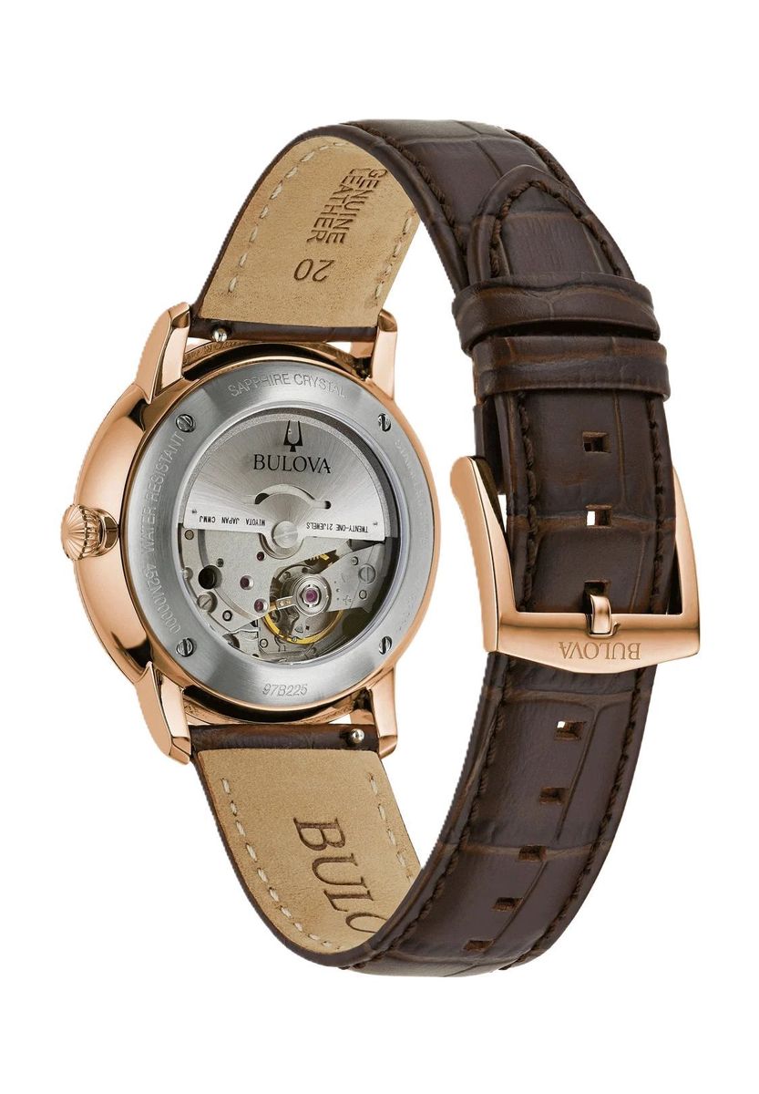 Herren Klassische Automatikuhr mit Lederarmband