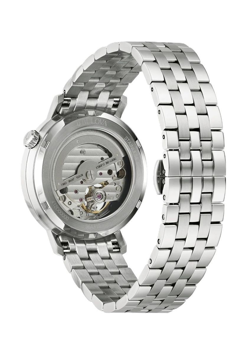 Automatikuhr mit grünem Zifferblatt aus Edelstahl