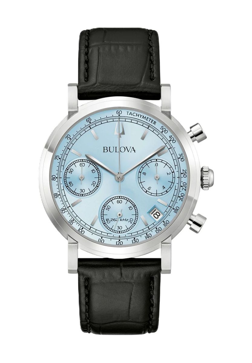 Elegante Herren Chronograph Lederuhr