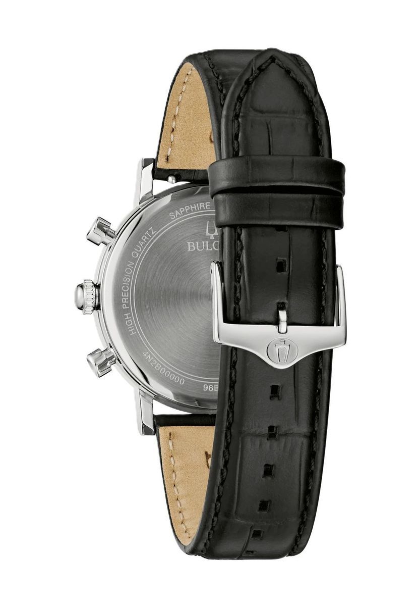 Elegante Herren Chronograph Lederuhr