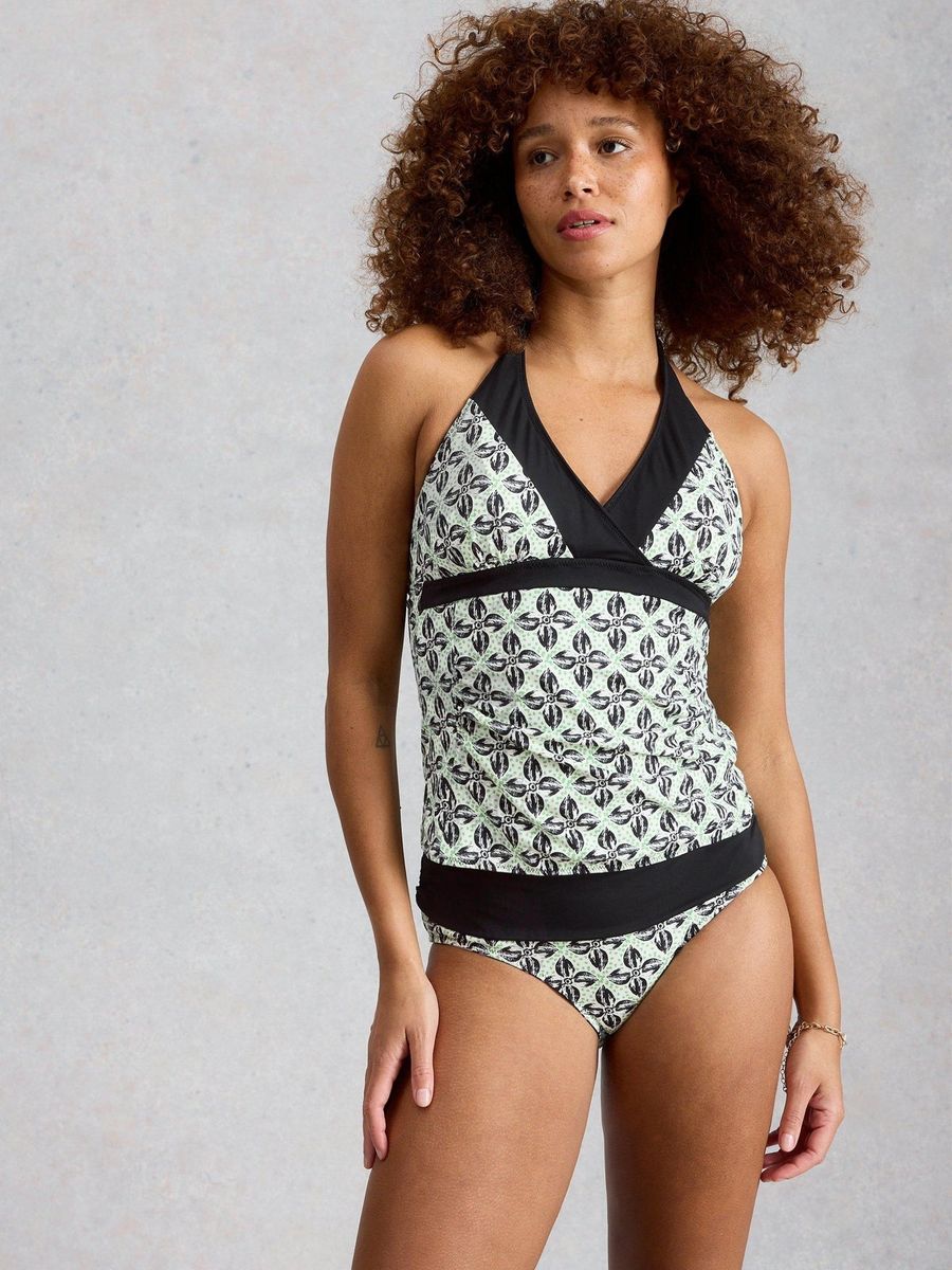 Wendbares Tankini-Oberteil mit Neckholder