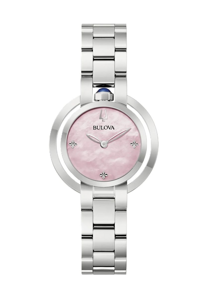 Elegante silberfarbene Damenuhr