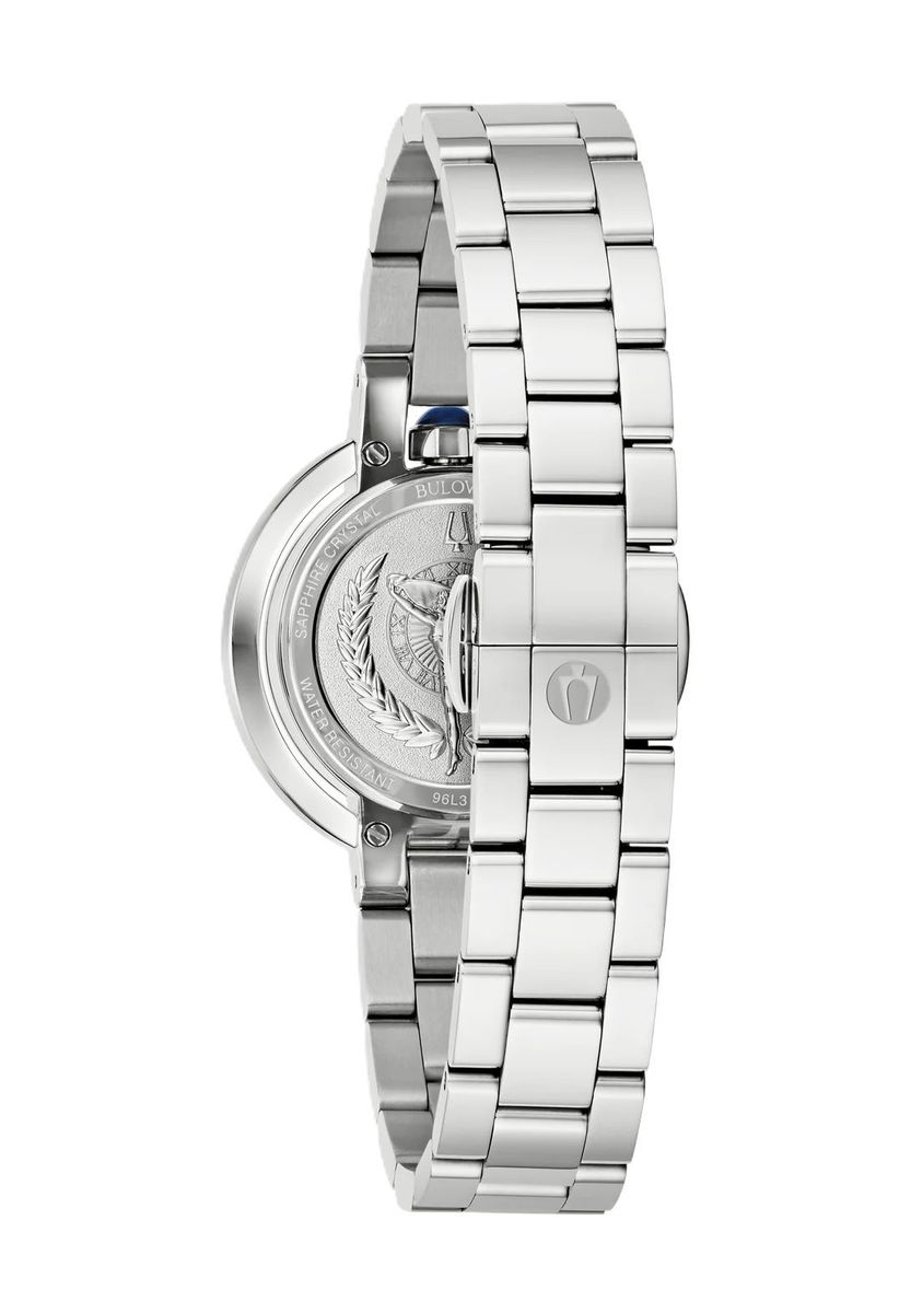 Elegante silberfarbene Damenuhr