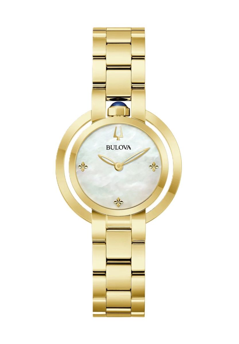 Elegante goldfarbene Damenarmbanduhr