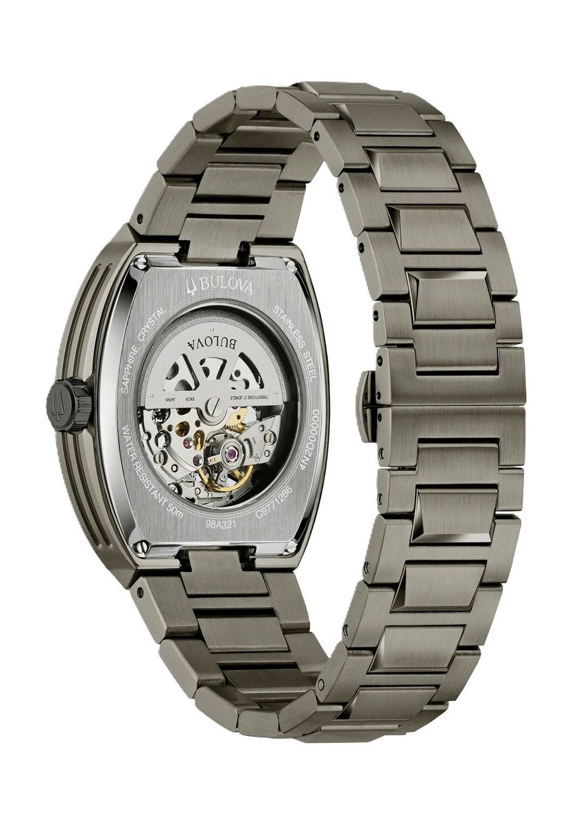 Automatische Skelettuhr in Gunmetal Grau