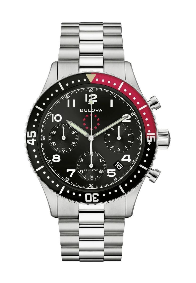 Edelstahl-Chronograph Uhr mit Datumsanzeige