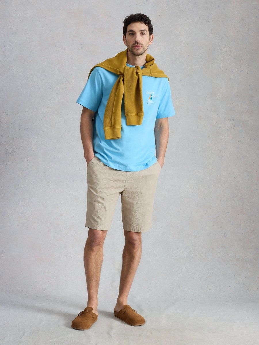 Oversized T-Shirt mit Segel-Grafik