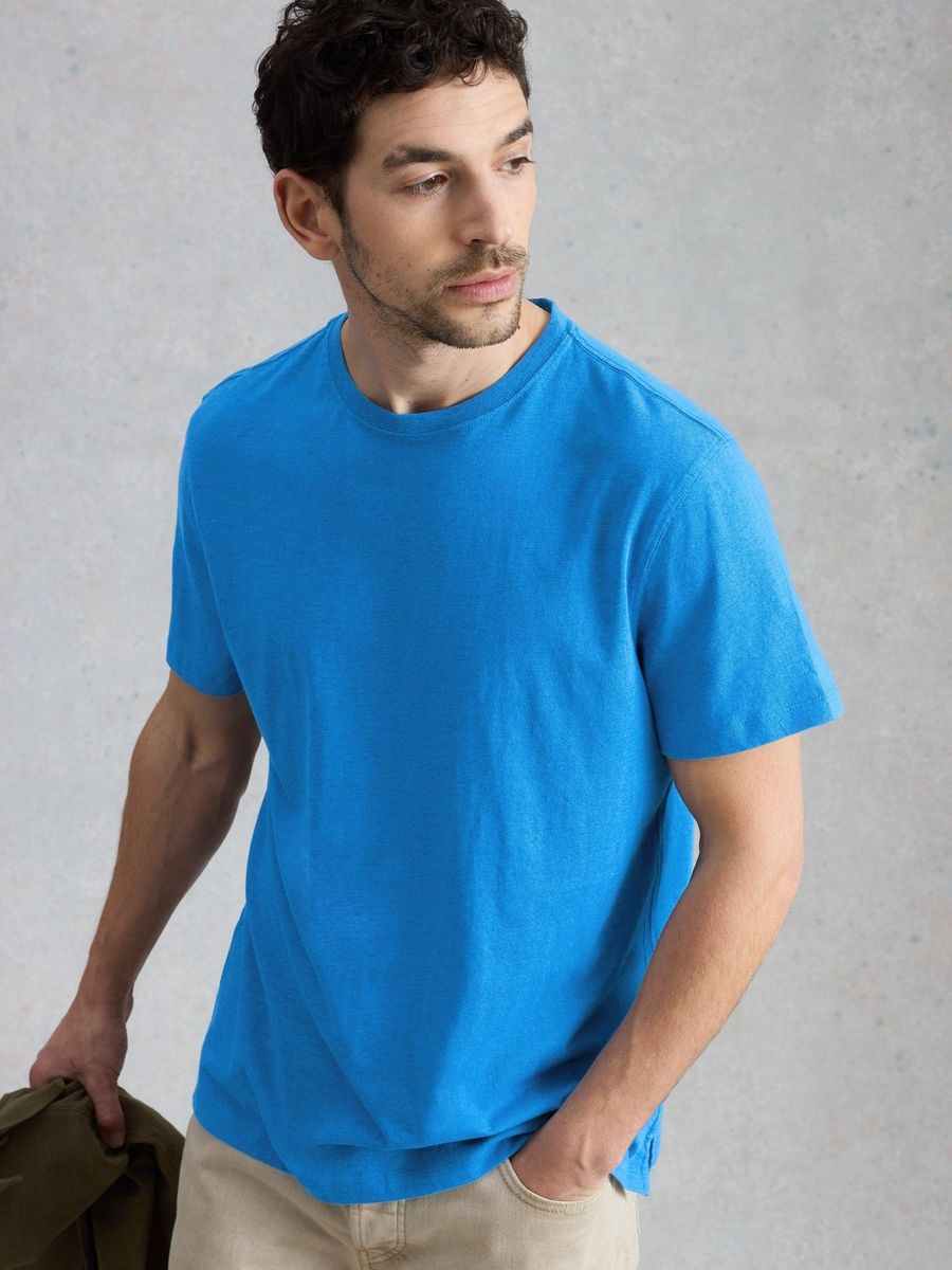 Klassisches Baumwoll-T-Shirt mit lockerem Schnitt