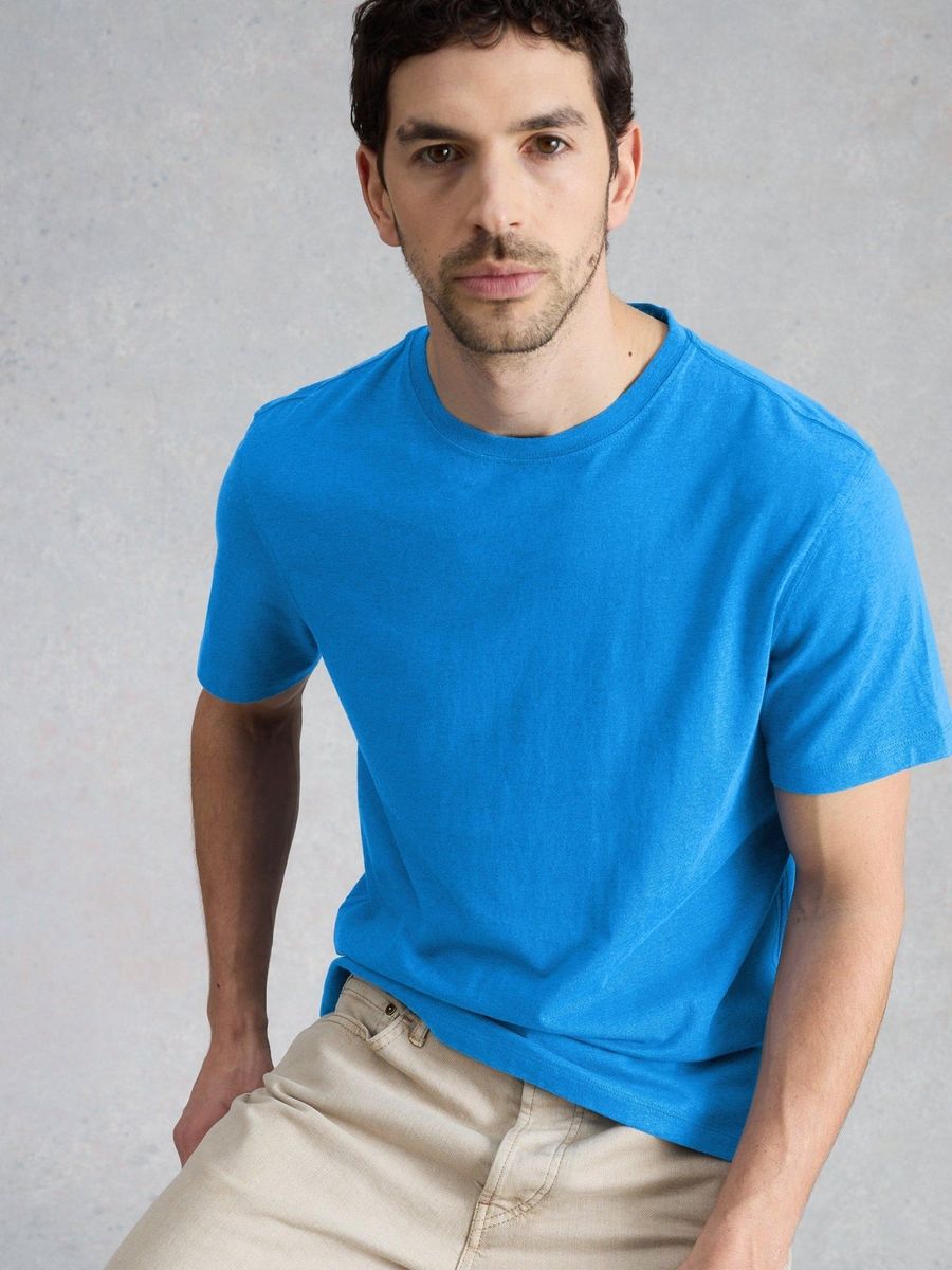 Klassisches Baumwoll-T-Shirt mit lockerem Schnitt