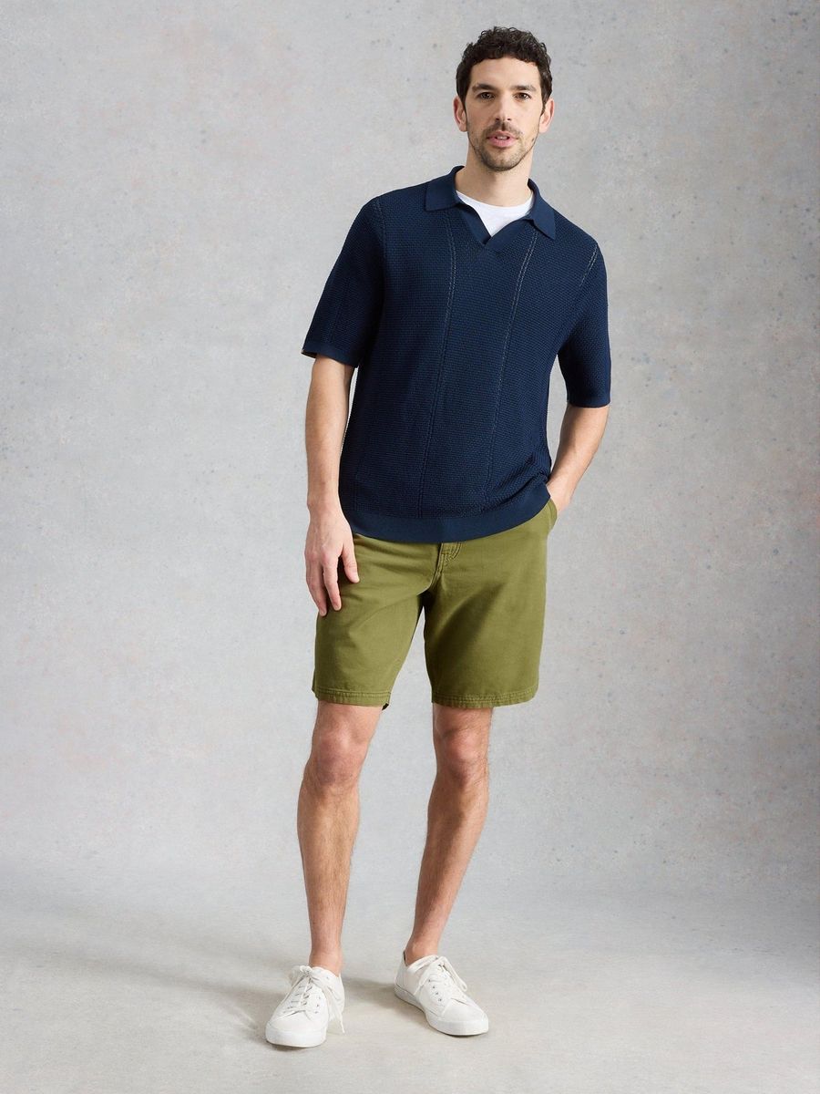 Lässige Baumwollshorts mit schmalem Schnitt