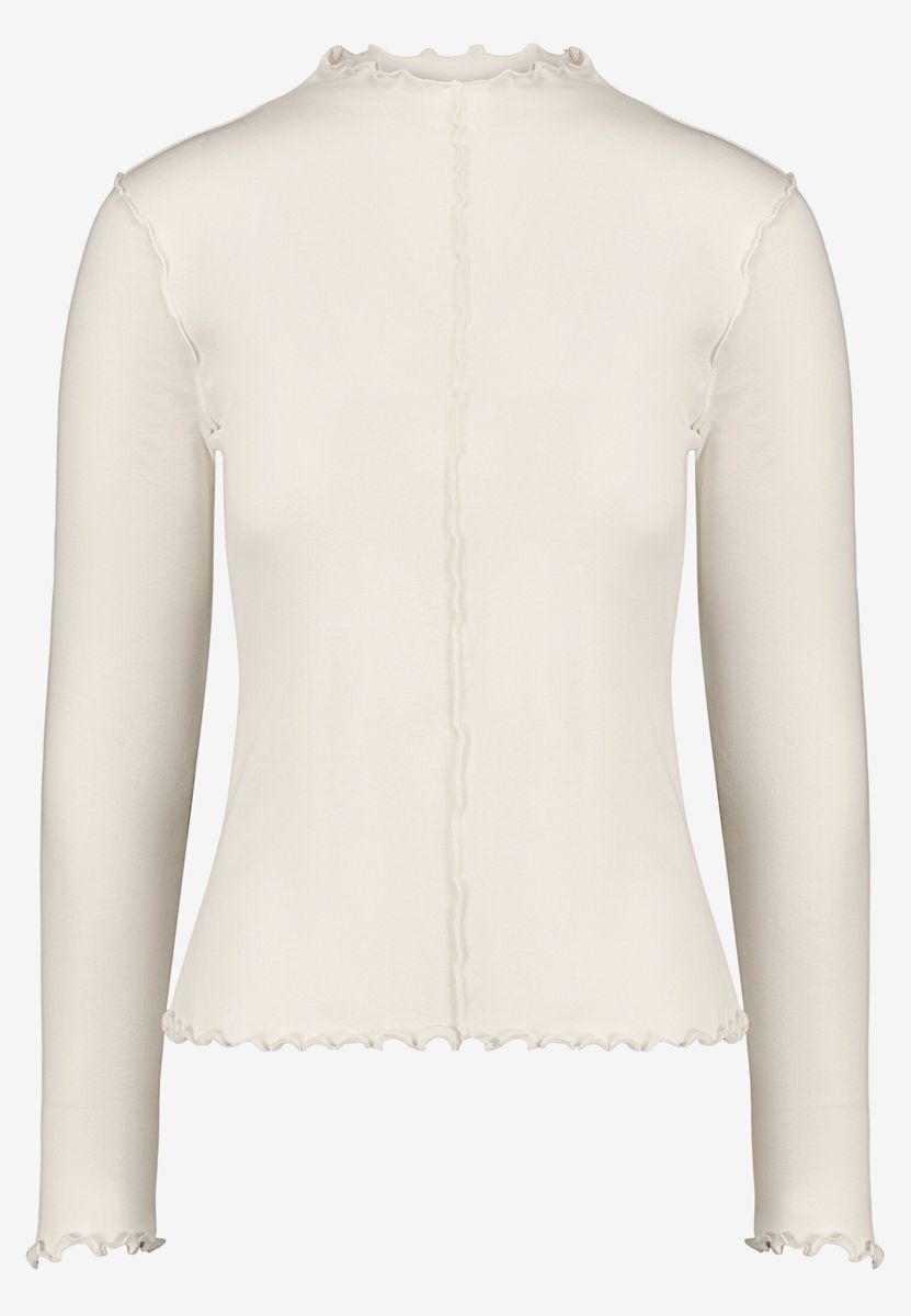 Langarmshirt mit Kräuselsaum