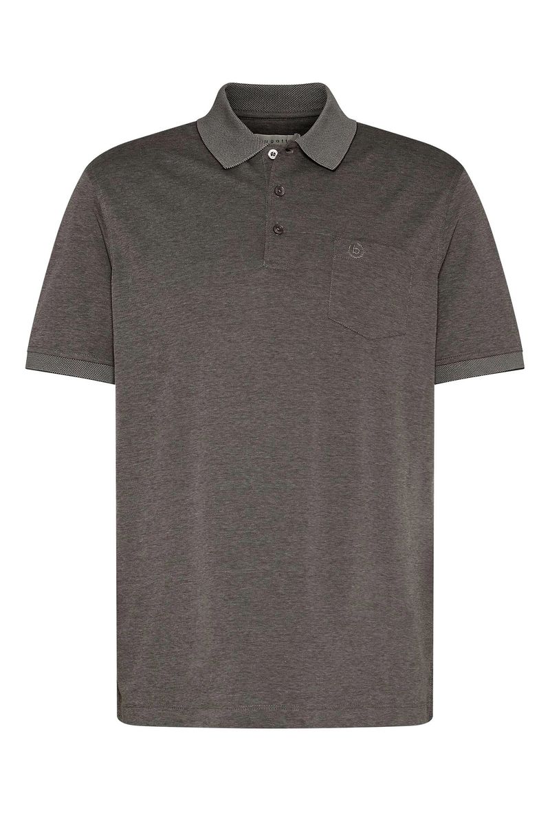 Baumwollmix-Poloshirt mit Brusttasche
