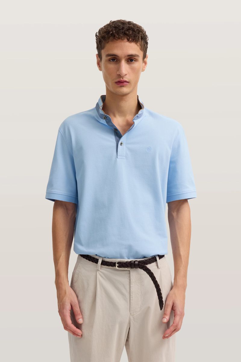 Modern Fit Polo mit Kontrastkragen