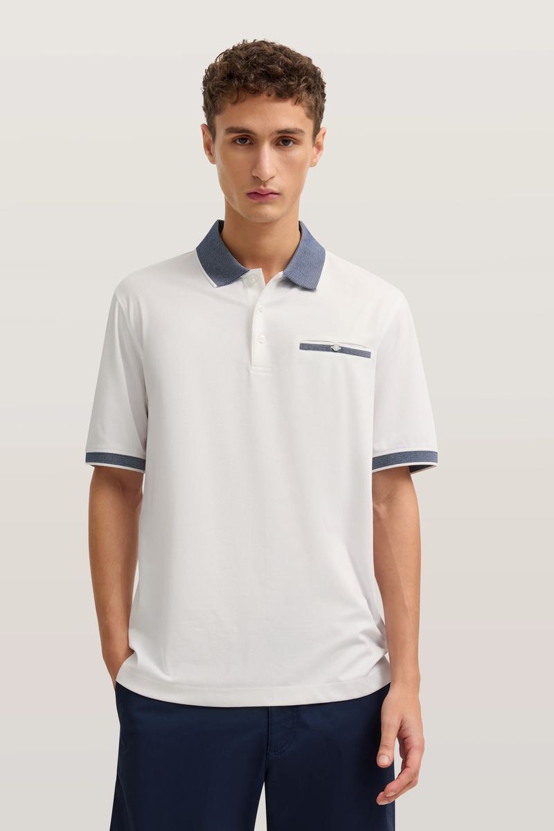 Modern-Fit-Poloshirt mit Kontrast-Details