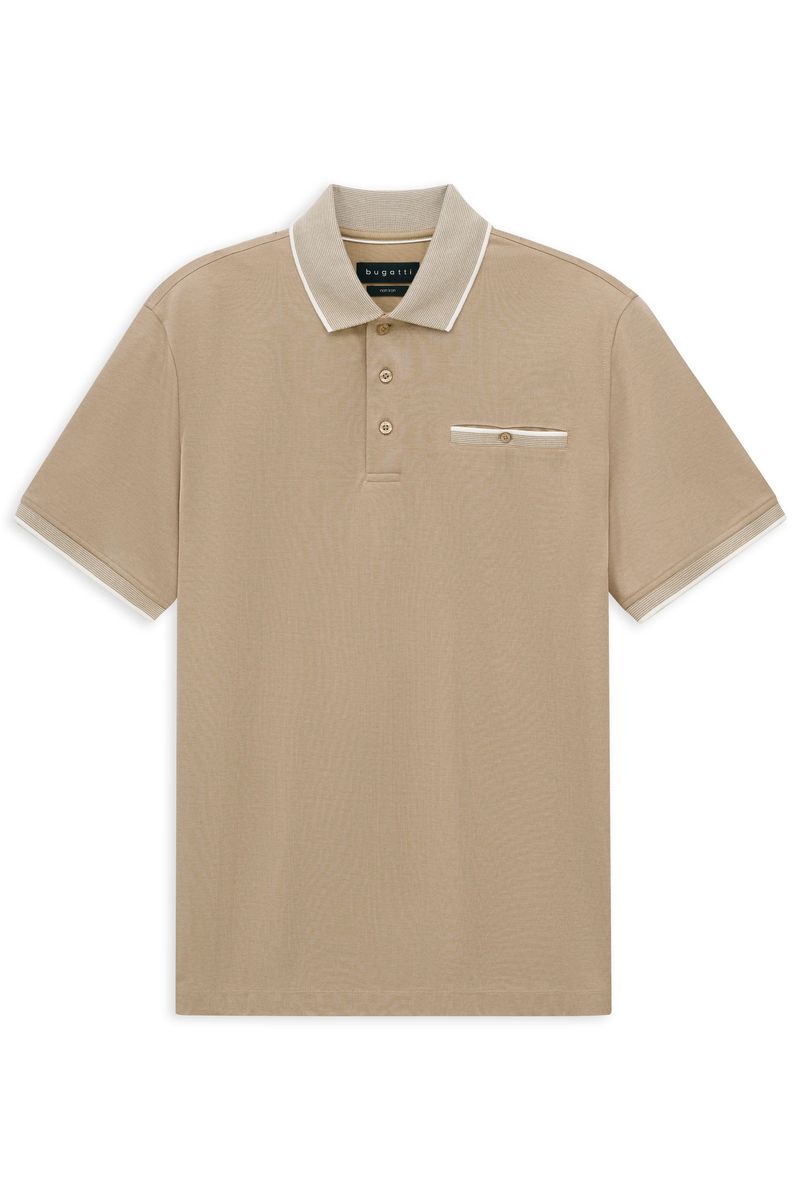 Modernes Poloshirt mit gestreifter Brusttasche