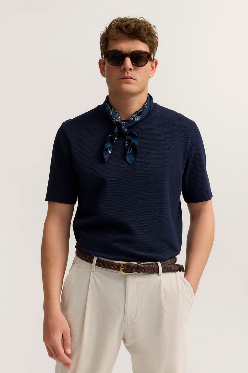 T-Shirt mit strukturiertem Blasenmuster